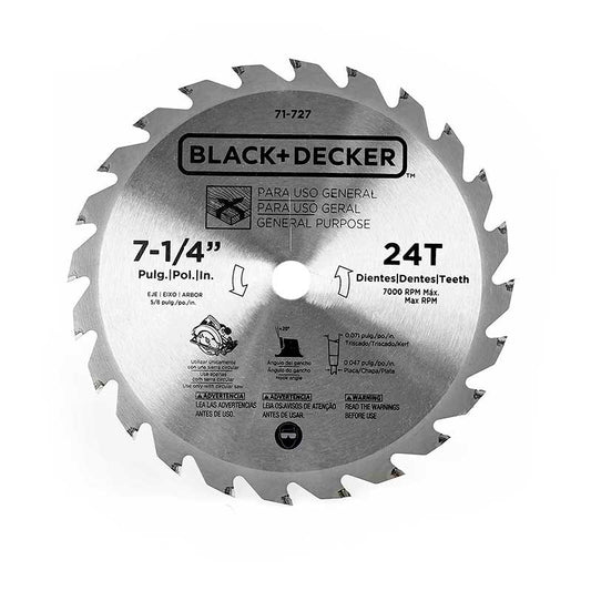 Disco de Sierra de 7-1/4'' Black + Decker