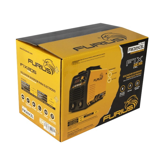 Soldador Inversor Furius Force 253 Cellulosic 250A FW253CEL + Taladro Percutor Furius FD52 | ¡Promoción Especial!