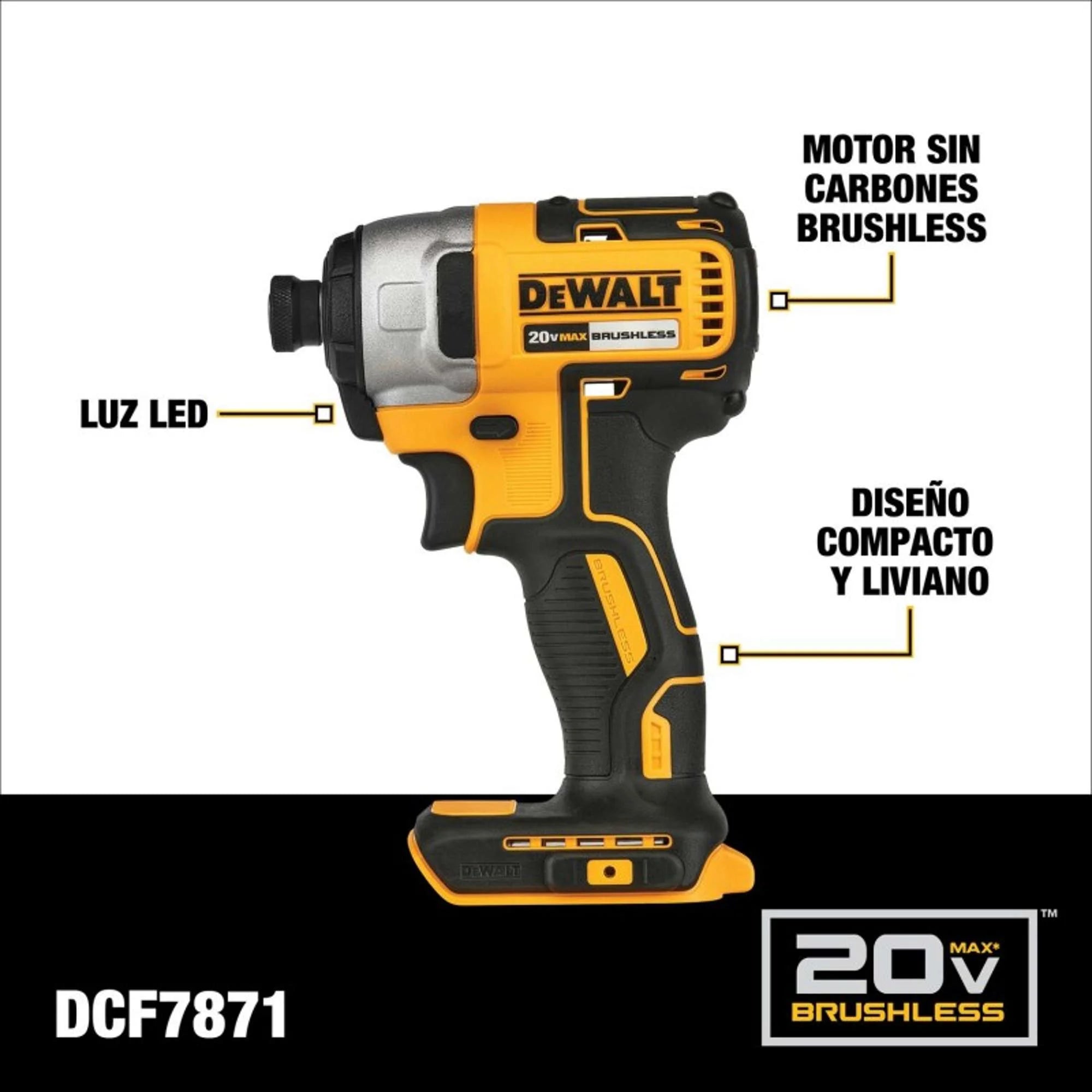 Combo Taladro Percutor 1/2" + Atornillador de Impacto 1/4" 20V DEWALT DCK276D2-B3A + Batería 4.0Ah DCB204 + Set de 14 Puntas DWPVTC14 | ¡Promoción Especial!