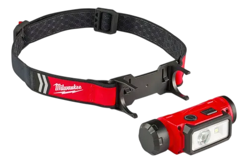 Lampara para Casco Recargable Incluye Bateria 3.0AH y Cable USB Milwaukee
