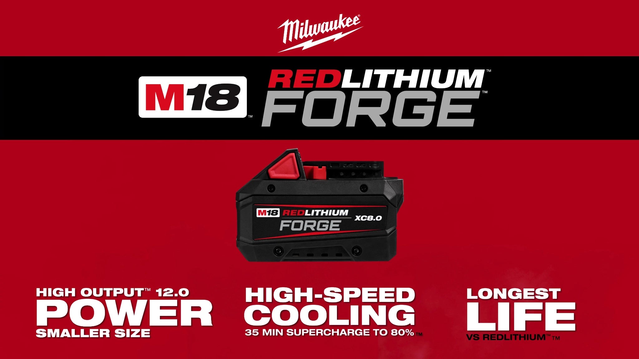 Bateria 18V 8.0AH M18 FORGE Milwaukee 48111881 ¡PROMOCIÓN FERIA FERRETERA!