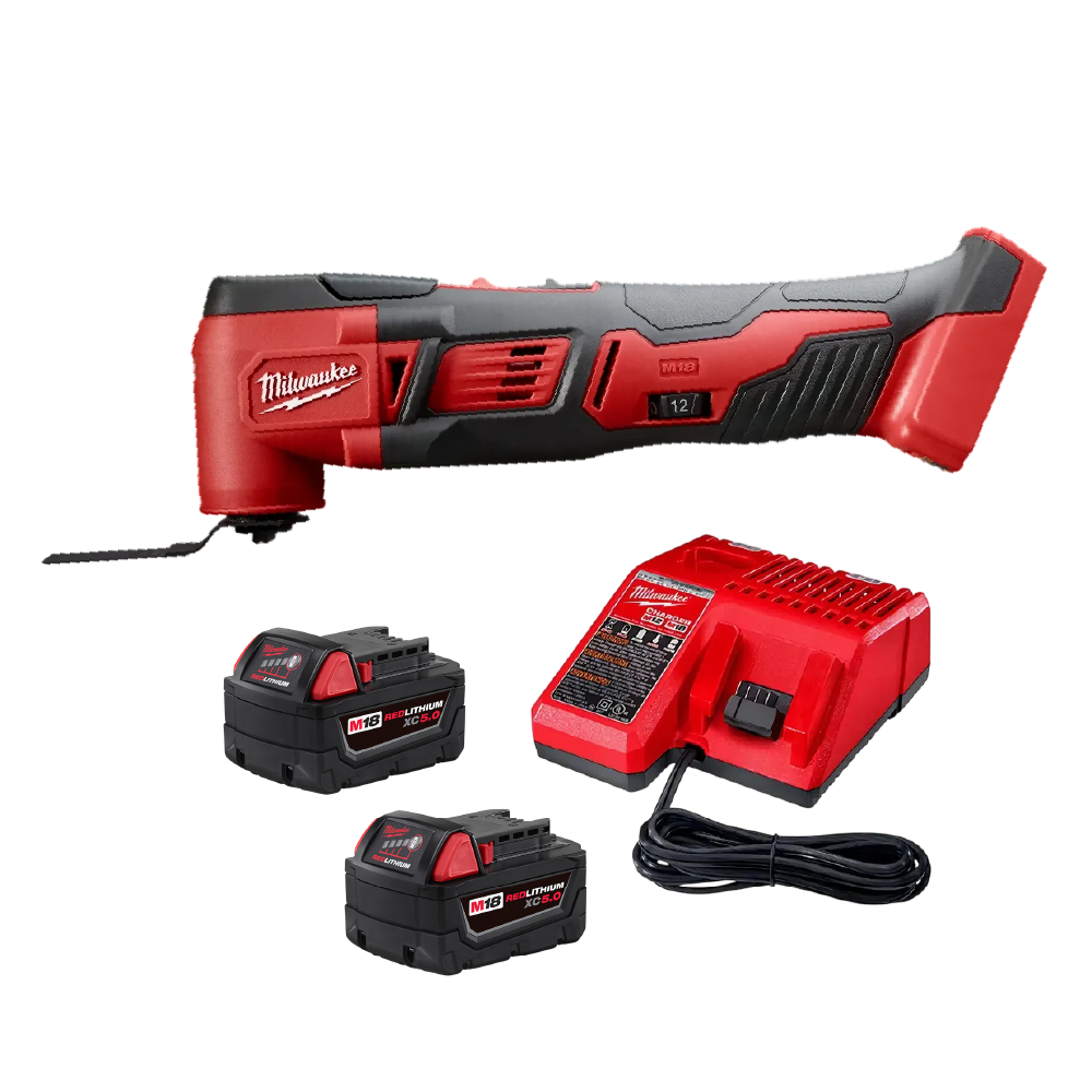 Multiherramienta M18 + Paquete de 2 Baterias 5.0AH + Cargador 48591812 Milwaukee