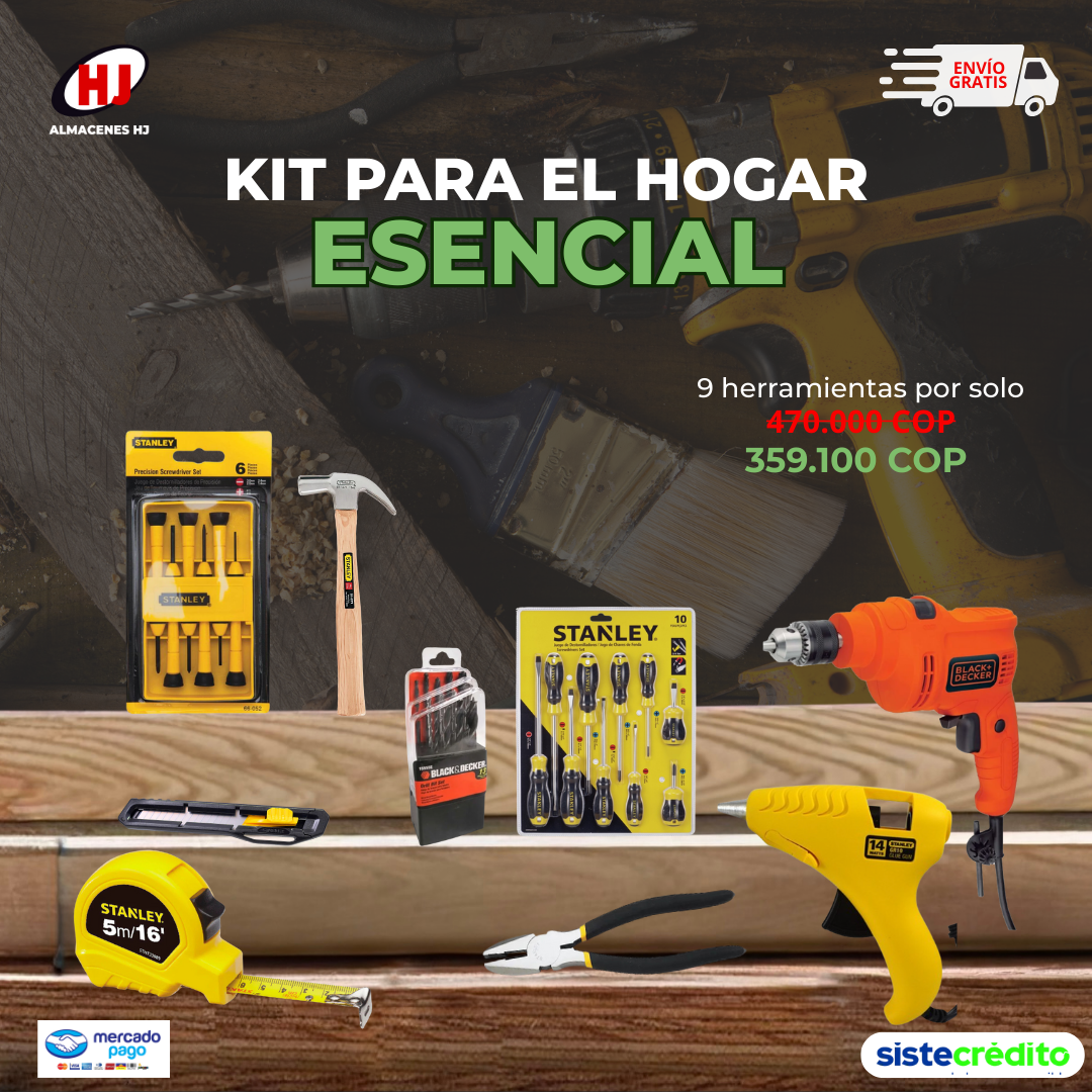 🟢 Kit Hogar Esencial – El básico que todo hogar debe tener 🛠️