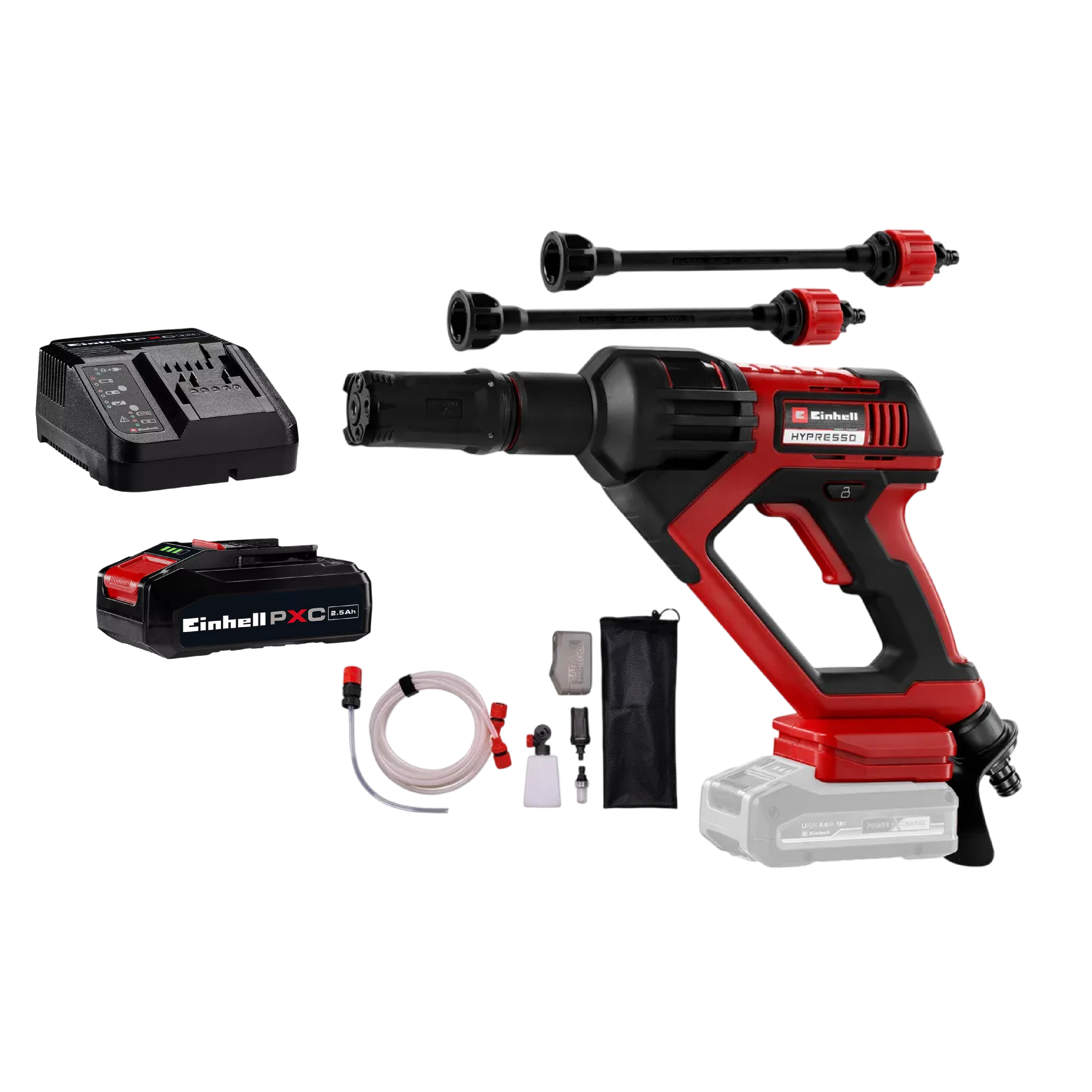Hidrolavadora Portatil 350PSI 18V + Starter Kit de 2.5AH 4512099 Einhell | Ref. 4140135+4512099