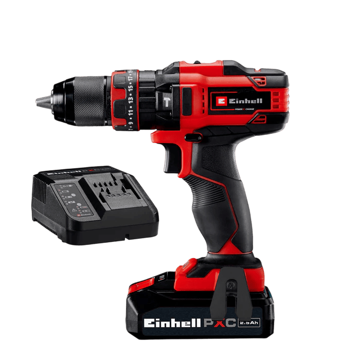 Taladro Percutor 1/2" 18V (INCLUYE 1 Bateria de 2.5AH y CARGADOR) 44NM Einhell