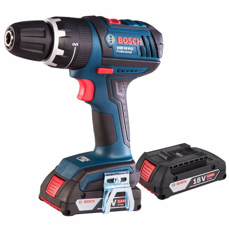 Taladro Percutor Inalámbrico Bosch GSB 183-LI 18V con 2 Baterías