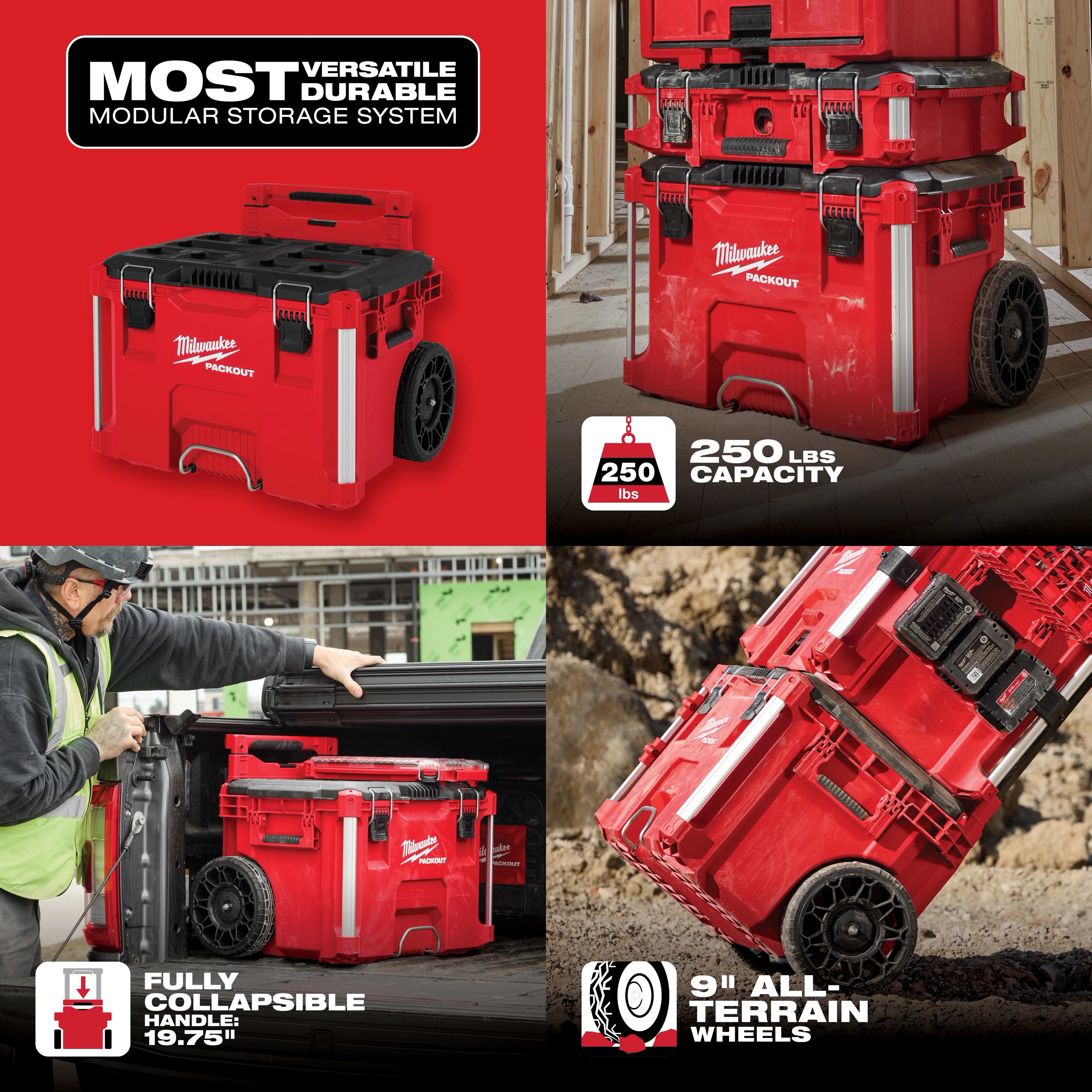 Caja de Herramientas PACKOUT con Ruedas Milwaukee 48228427 ¡PROMOCIÓN FERIA FERRETERA!