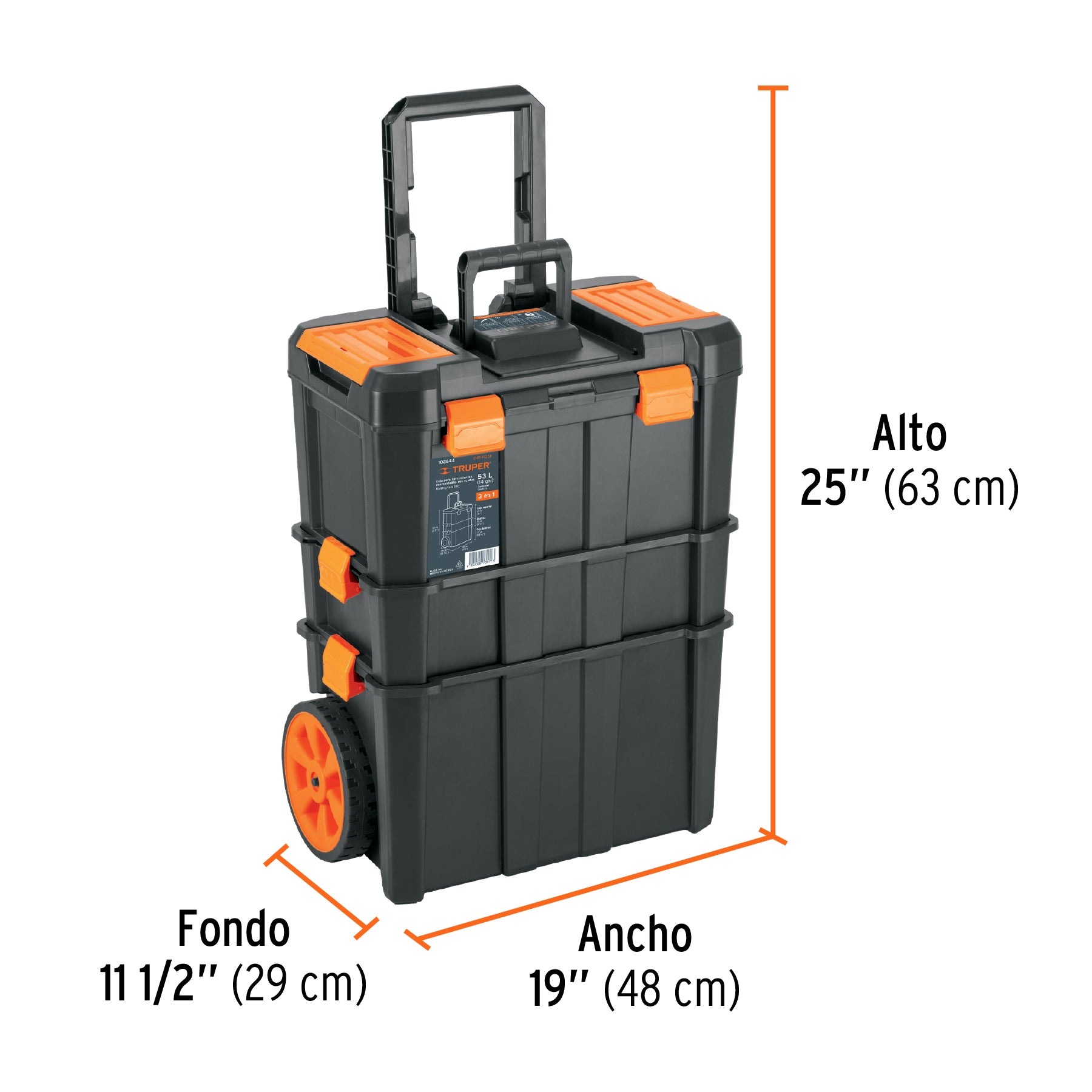 Caja para Herramientas 3 Niveles Grande Truper 102644 ¡PROMOCIÓN FERIA FERRETERA!