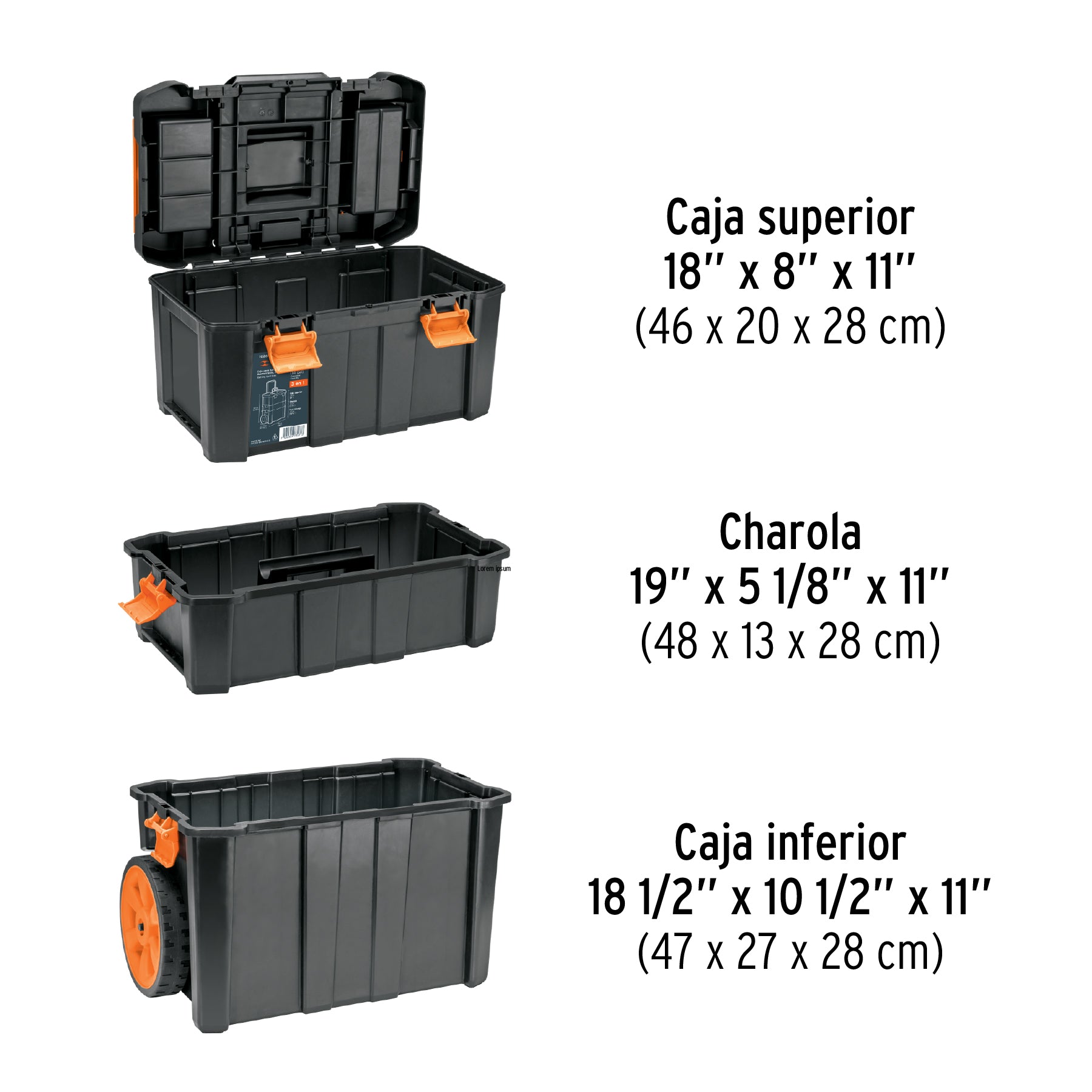 Caja para Herramientas 3 Niveles Grande Truper 102644 ¡PROMOCIÓN FERIA FERRETERA!