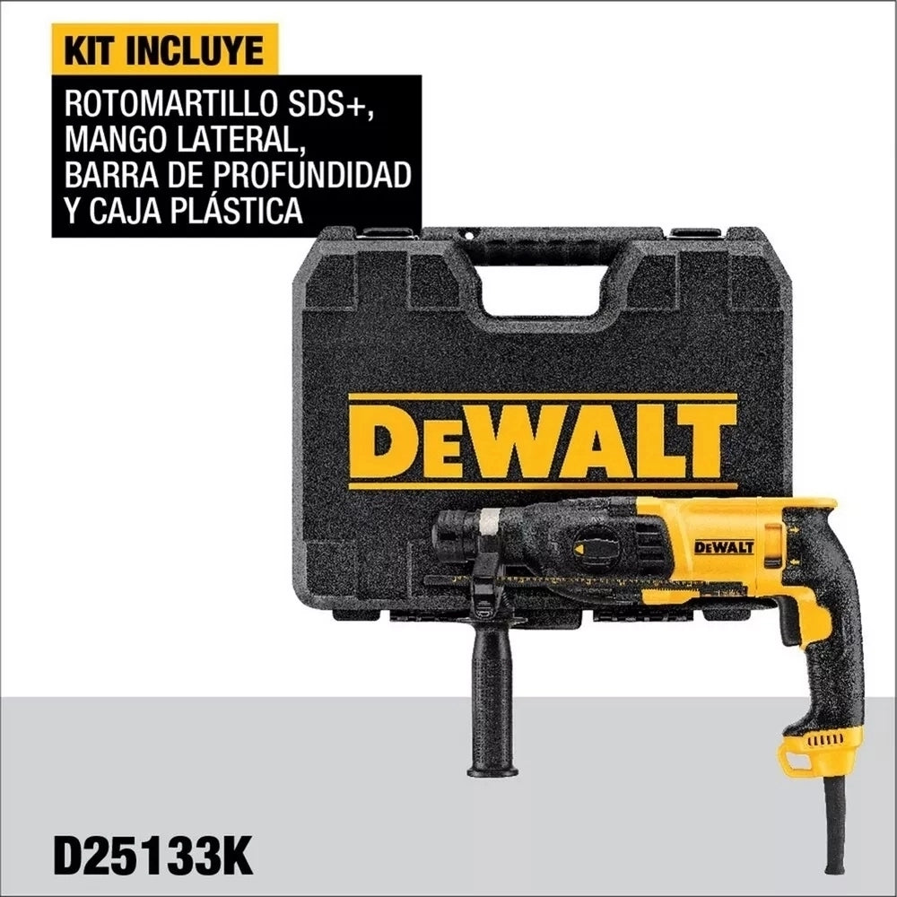 Combo Rotomartillo SDS Plus 2.9J + Pulidora 4-1/2" 750W DEWALT + Set de 14 Puntas DWPVTC14 | ¡Promoción Especial!