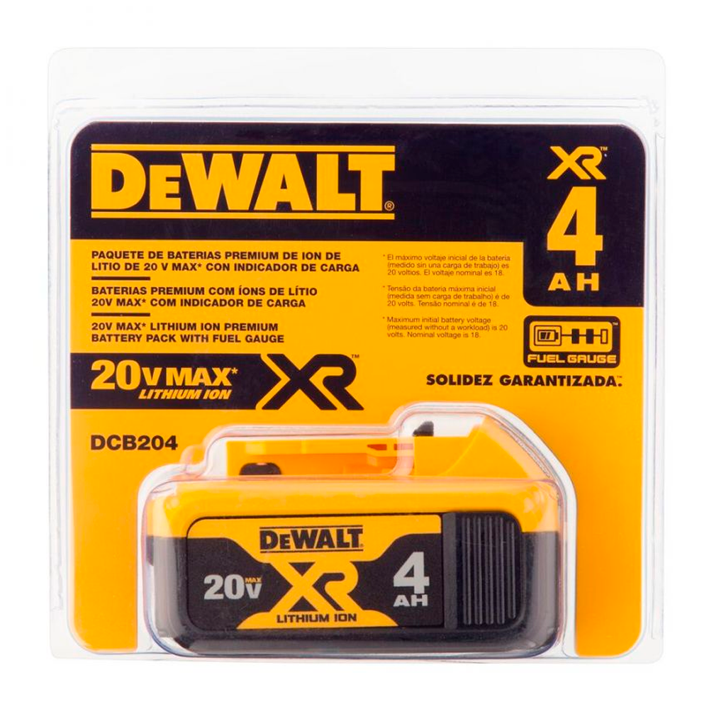 Batería 20 Voltios Max ION Llitio 4 Ah - DEWALT
