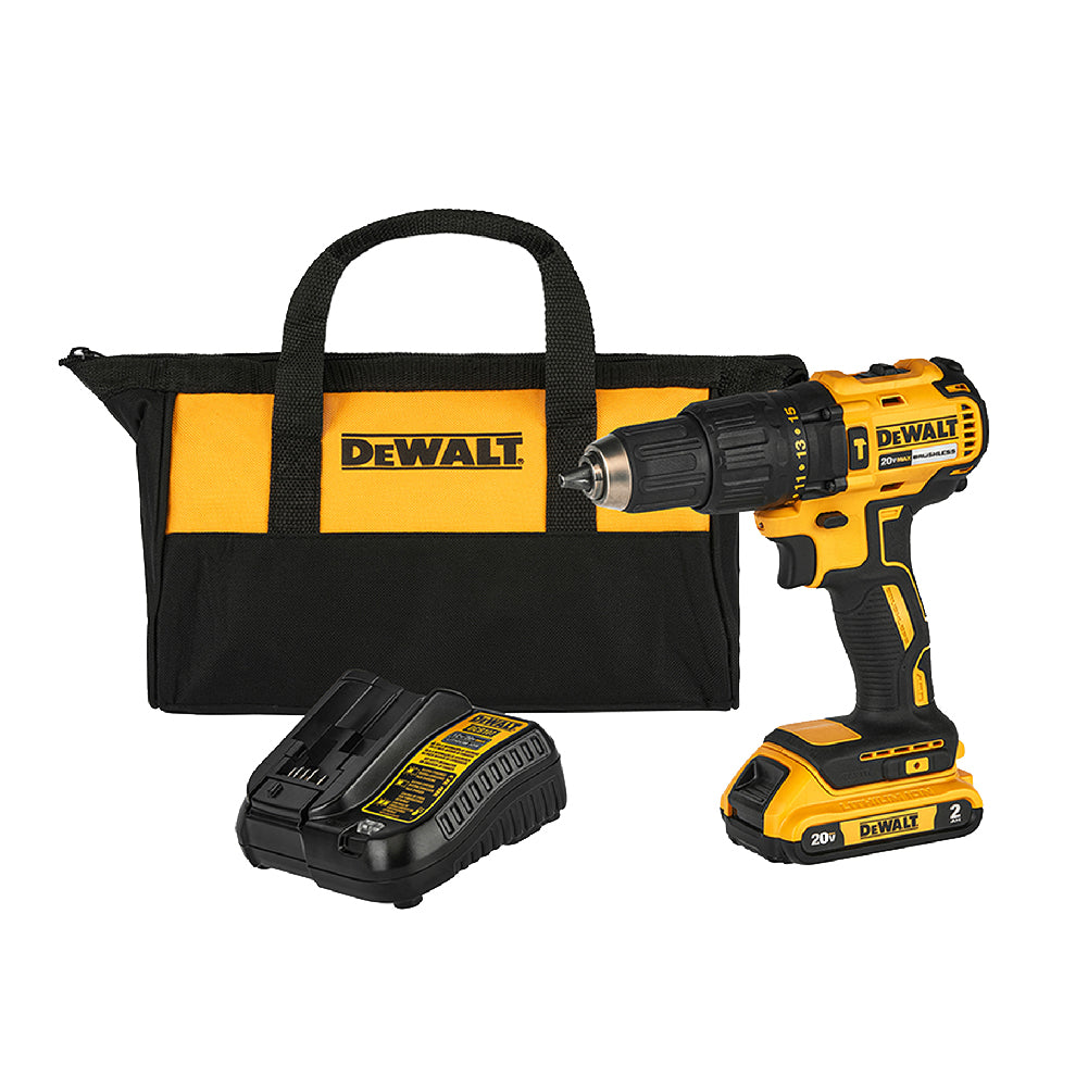 Taladro Percutor Atornillador de 1/2" inalambrico de 20V MAX* - DEWALT