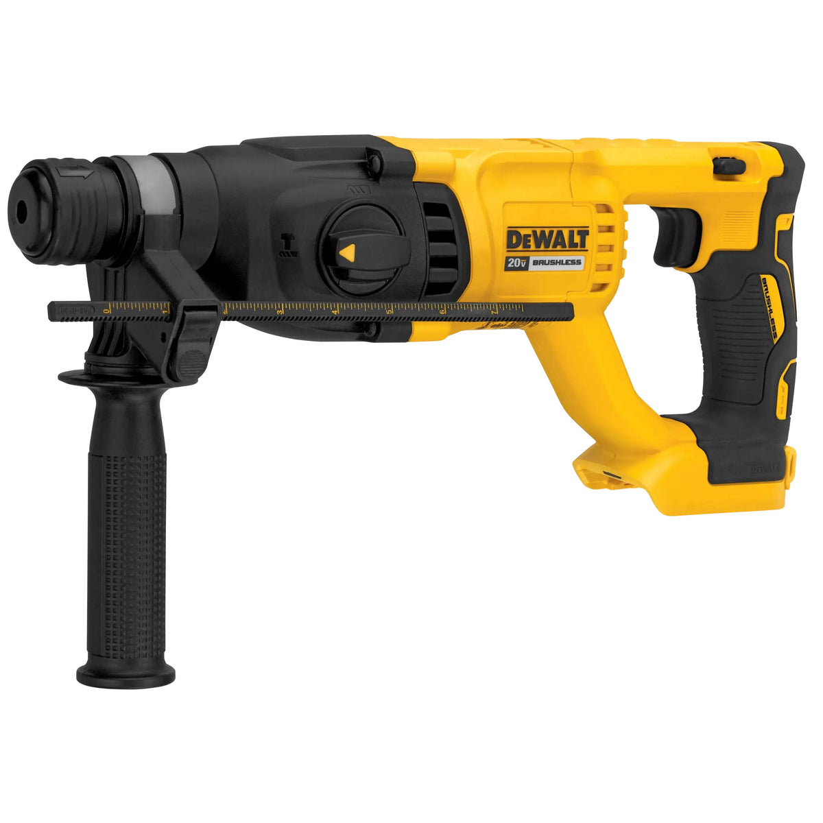 Rotomartillo DEWALT DCH133 20V vista lateral con selector de modos