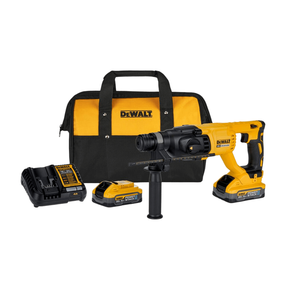 Rotomartillo SDS PLUS 20V Incluye 2 Baterias POWERSTACK de 5.0AH y Cargador Dewalt | Ref. DCH133H2-B3