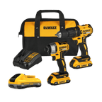 Taladro Percutor 1/2" DCD7781 + Atornillador de Impacto DCF7871 + DCB2104 Dewalt | Ref. DCK276D2-B3B
