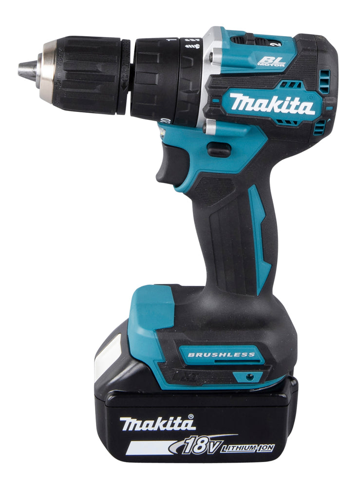 Taladro Percutor de 1/2" 18V BRUSHLESS con Bateria 632G13-1 de 3.0AH y Cargador Makita DHP487Z-PROMO ¡PROMOCIÓN FERIA FERRETERA!