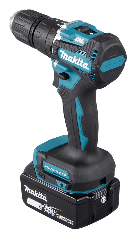Taladro Percutor de 1/2" 18V BRUSHLESS con Bateria 632G13-1 de 3.0AH y Cargador Makita DHP487Z-PROMO ¡PROMOCIÓN FERIA FERRETERA!