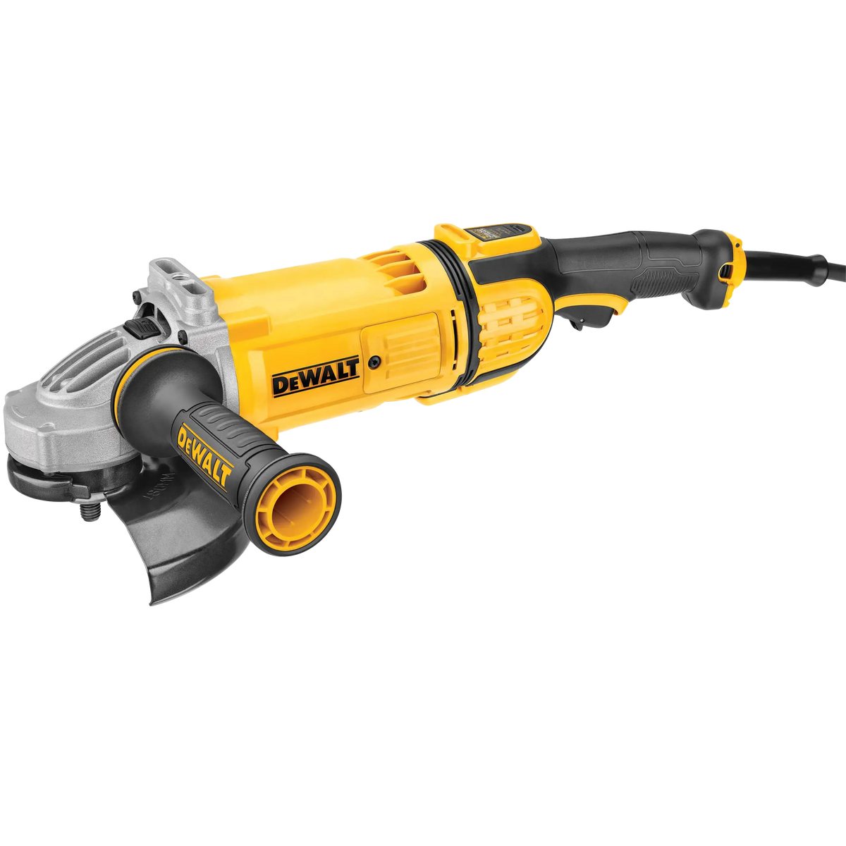 Pulidora DEWALT DWE4577-B3 de 7 pulgadas con mango trasero, empuñadura lateral y guarda