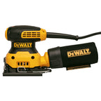 Lijadora orbital DEWALT DWE6411-B3 de 1/4 de pliego con bolsa recolectora de polvo
