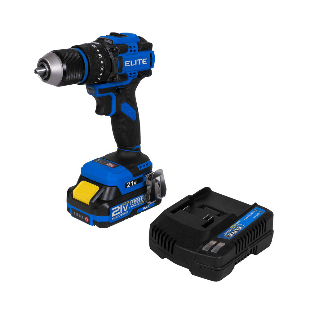 Taladro Percutor Inalámbrico Brushless 21V 60Nm Elite XID2160K-ELITE ¡PROMOCIÓN FERIA FERRETERA!