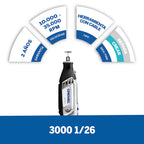 Multiherramienta Dremel 3000 Mototool con 26 Accesorios + Maletín