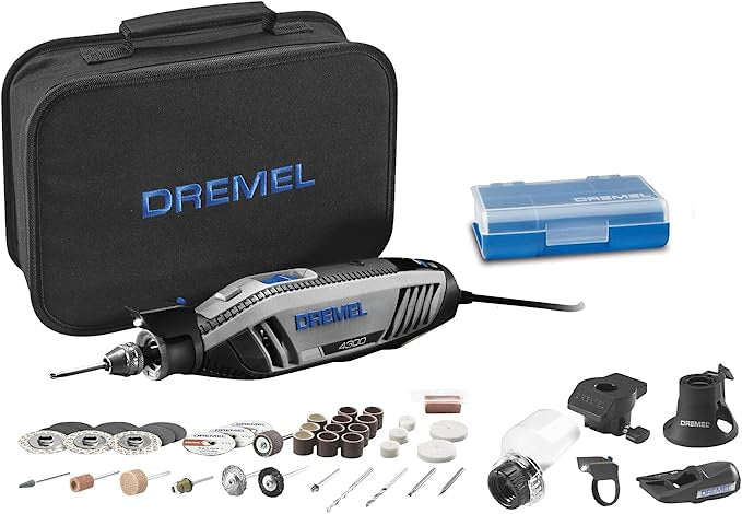 Multiherramienta Dremel 4300 Mototool con 40 Accesorios, 5 Aditamentos y Maletín
