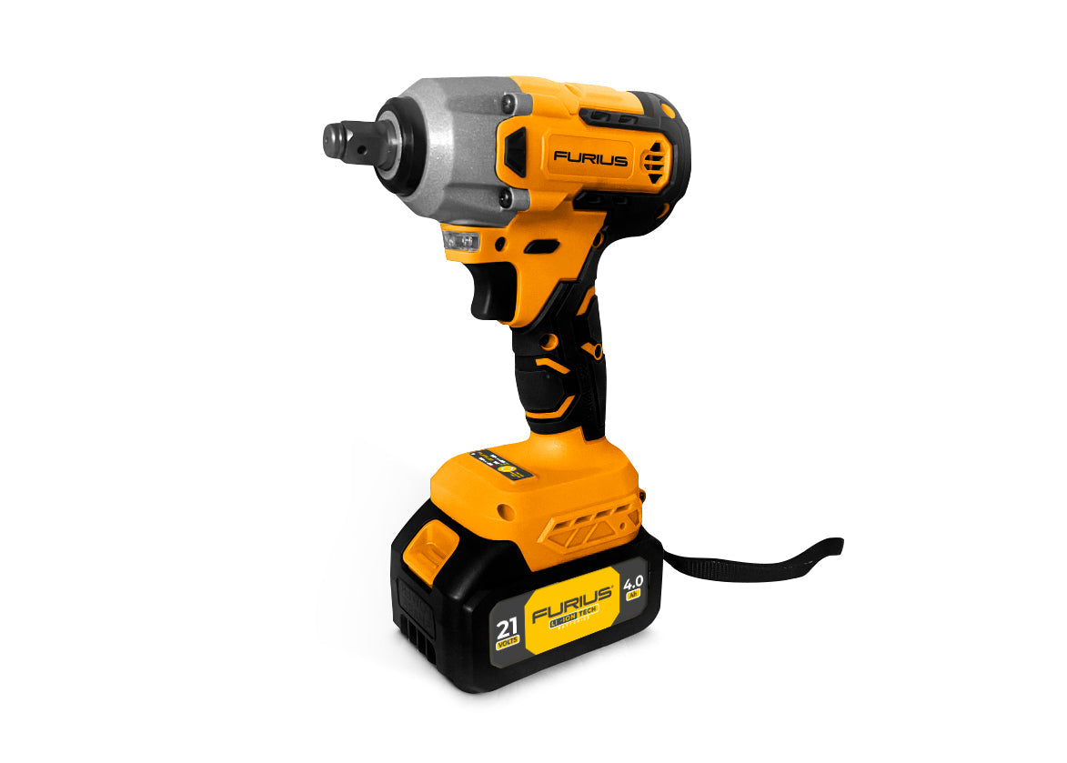Llave de Impacto Inalámbrica Brushless 1/2" 21V 4200Nm Furius FIW213B-FURIUS