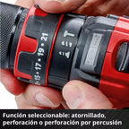 Taladro Percutor 1/2" 18V (incluye 1 Bateria de 2.5AH y Cargador) 44NM Einhell 4514296 ¡PROMOCIÓN FERIA FERRETERA!