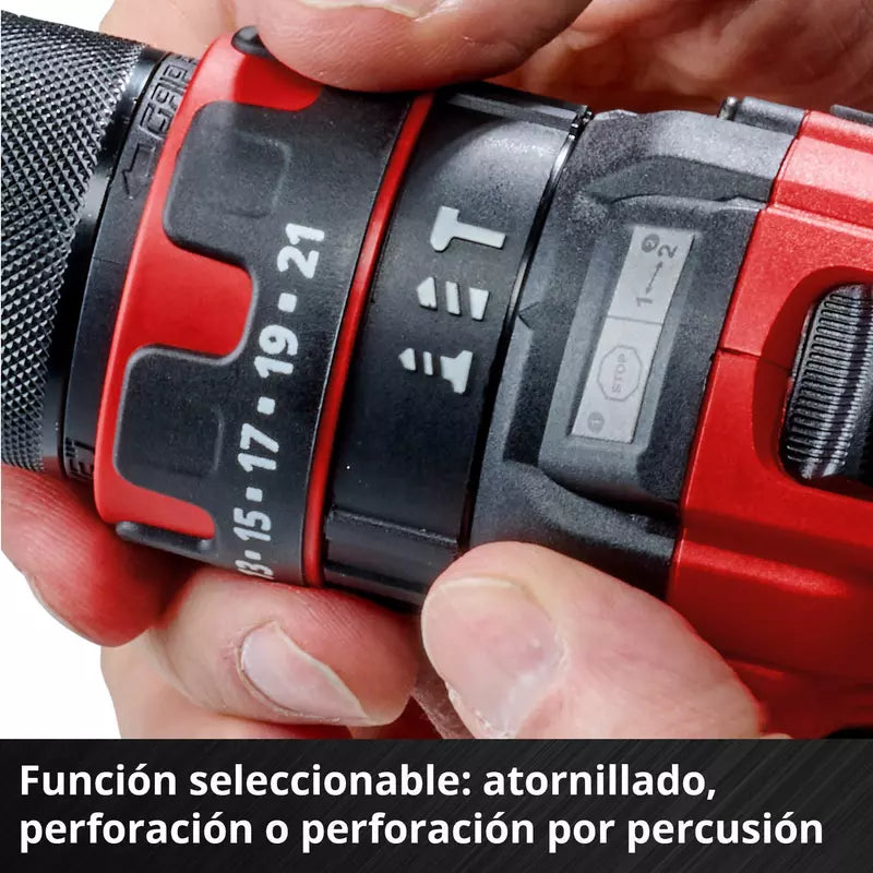 Taladro Percutor 1/2" 18V (incluye 1 Bateria de 2.5AH y Cargador) 44NM Einhell 4514296 ¡PROMOCIÓN FERIA FERRETERA!