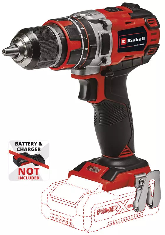 Taladro Percutor Pxc 1/2" Brusslesh (solo Equipo) + Starter Kit 18V (batería 2 ,5 AH + Cargador) Bivolt Einhell 4513942+4512099 ¡PROMOCIÓN FERIA FERRETERA!