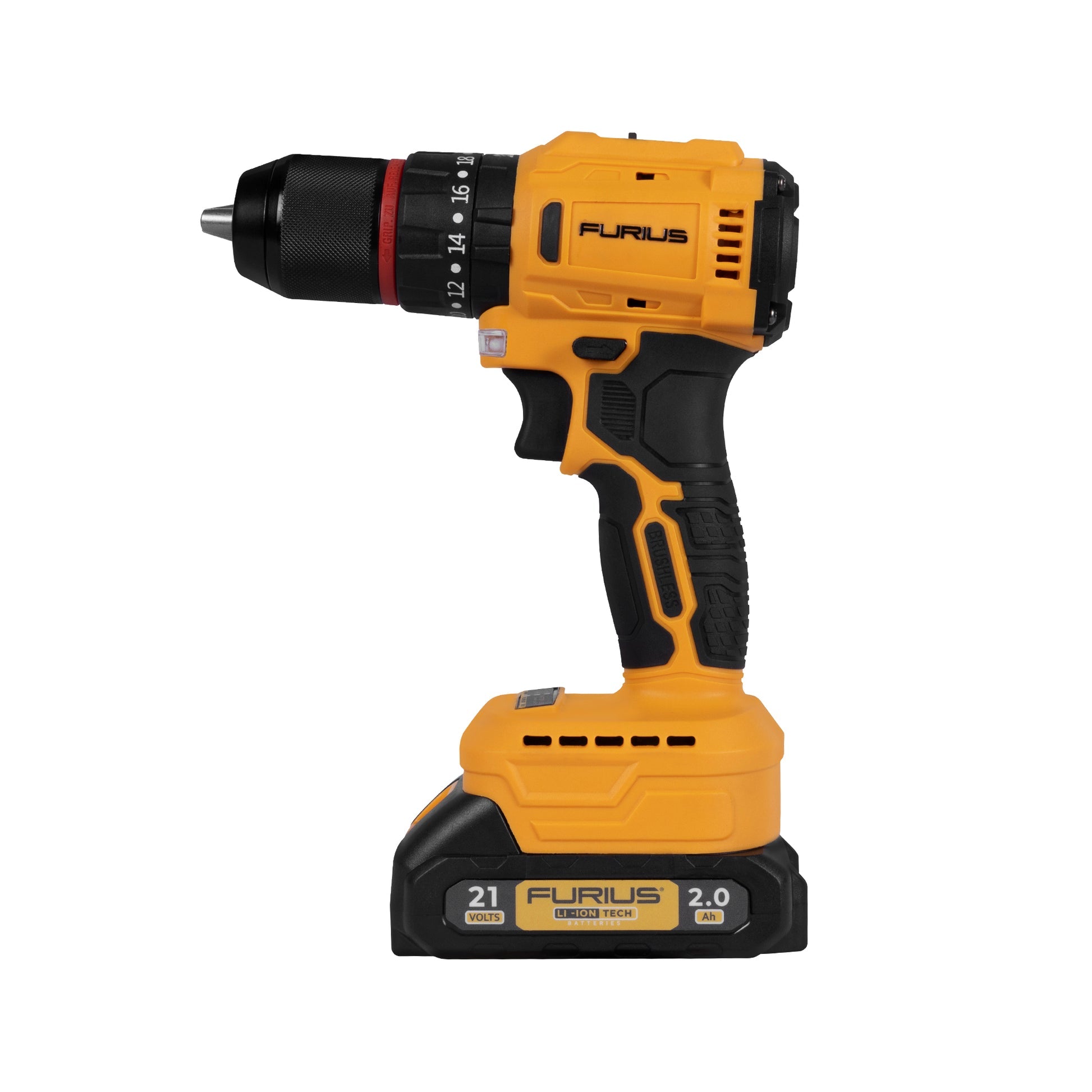 Taladro Percutor Inalámbrico 21V Furius FBD2150K-FURIUS