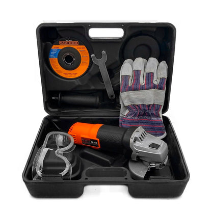 Kit pulidora 820 W 11000 RPM + Guantes + Gafas + Caja plástica