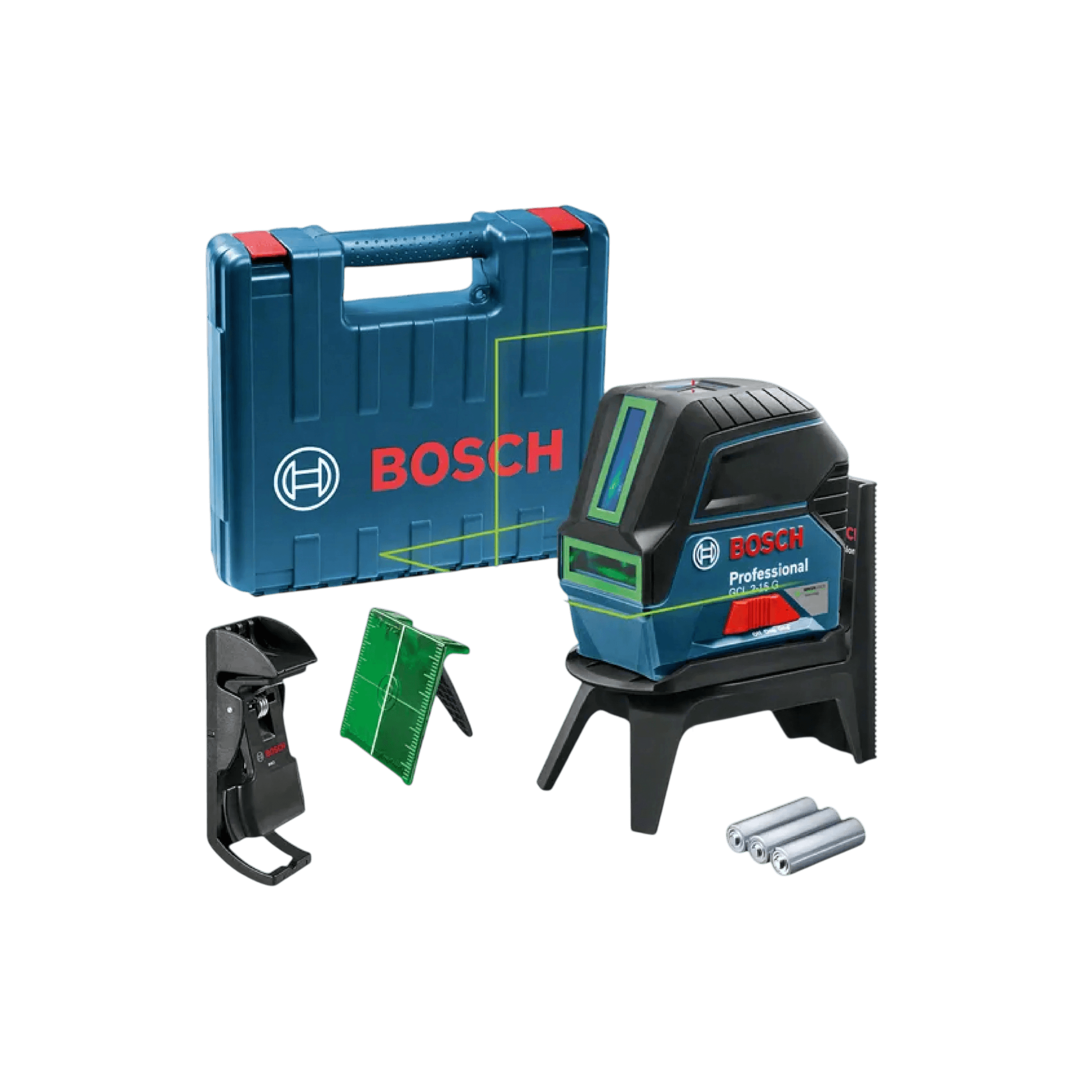 Nivel Láser Gcl 2-15G+ Kit + Base RM1LINEA Verde Bosch | Ref. GCL2-15G