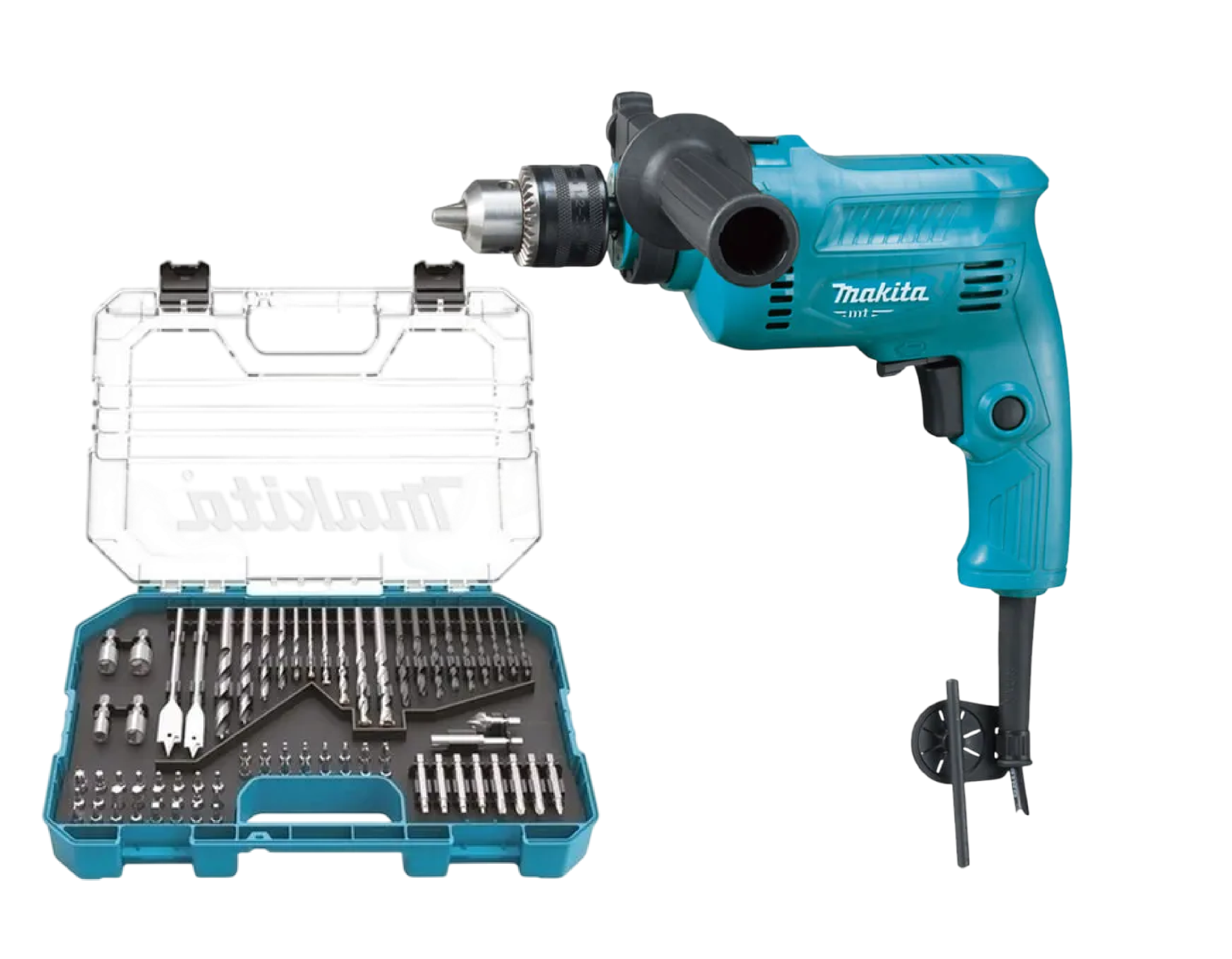 Taladro Percutor 5/8" 500W Makita M0801B + Set de 21 Piezas Makita B-54081 | ¡Promoción Especial!