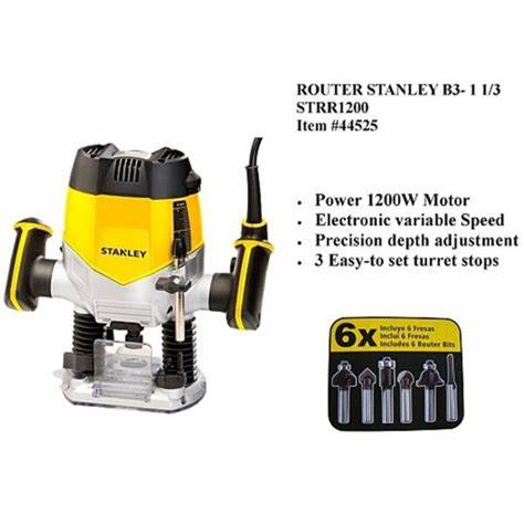 Router de Columna 1-1/3″ 1200W – Promoción Aniversario SRR1200-B3
