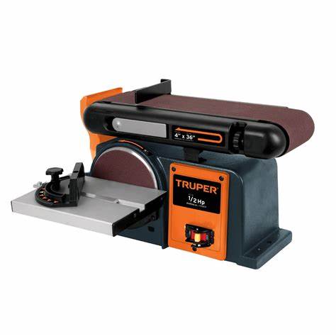 Lijadora de Banco Truper 4"x36" con Disco de 6" ½ HP | ¡Promoción Aniversario!