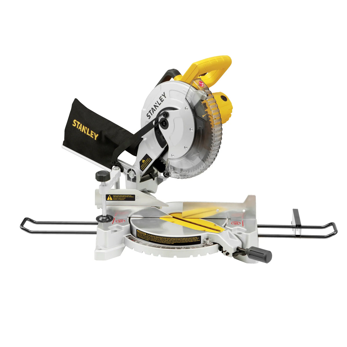 Sierra ingleteadora STANLEY SM161-B3 de 10 pulgadas con bolsa de polvo y extensiones laterales