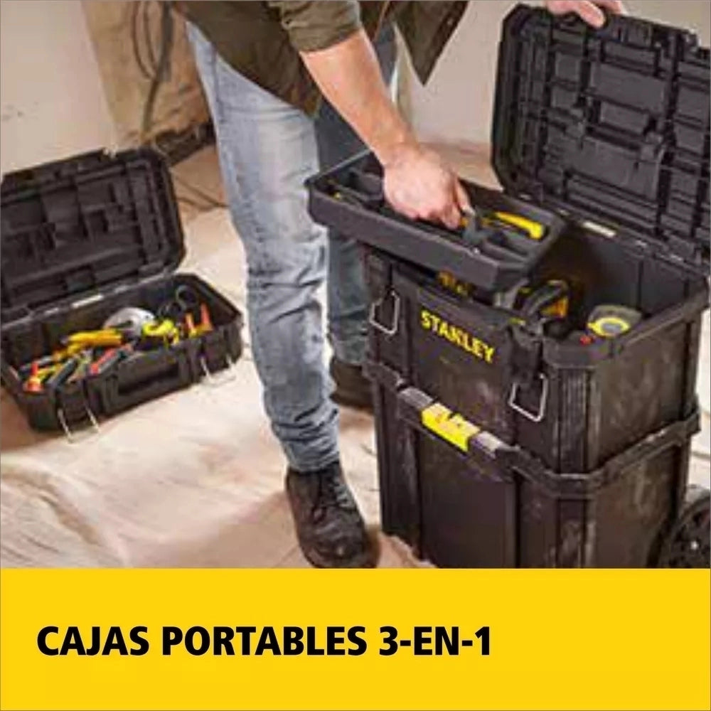 Caja para Herramientas con Ruedas 3 en 1 STANLEY STST83319-1 + Bolsa para Herramientas STANLEY STST512114LA | ¡Promoción Especial!