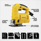 Sierra Caladora 600W + Caja Plástica