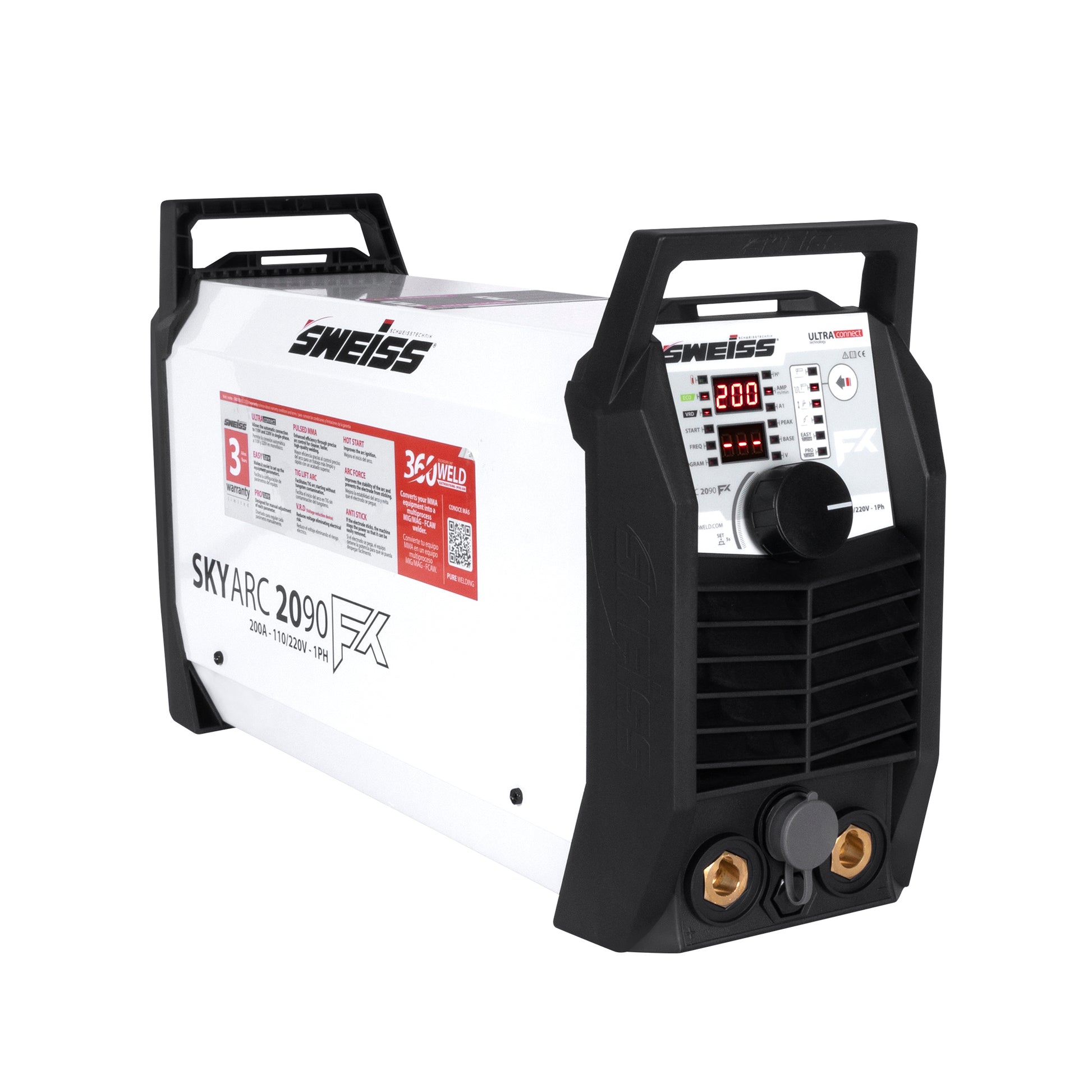 Soldador Inversor Skyarc 2090 FX 200A Industrial Sweiss SWA2090-SWEISS
