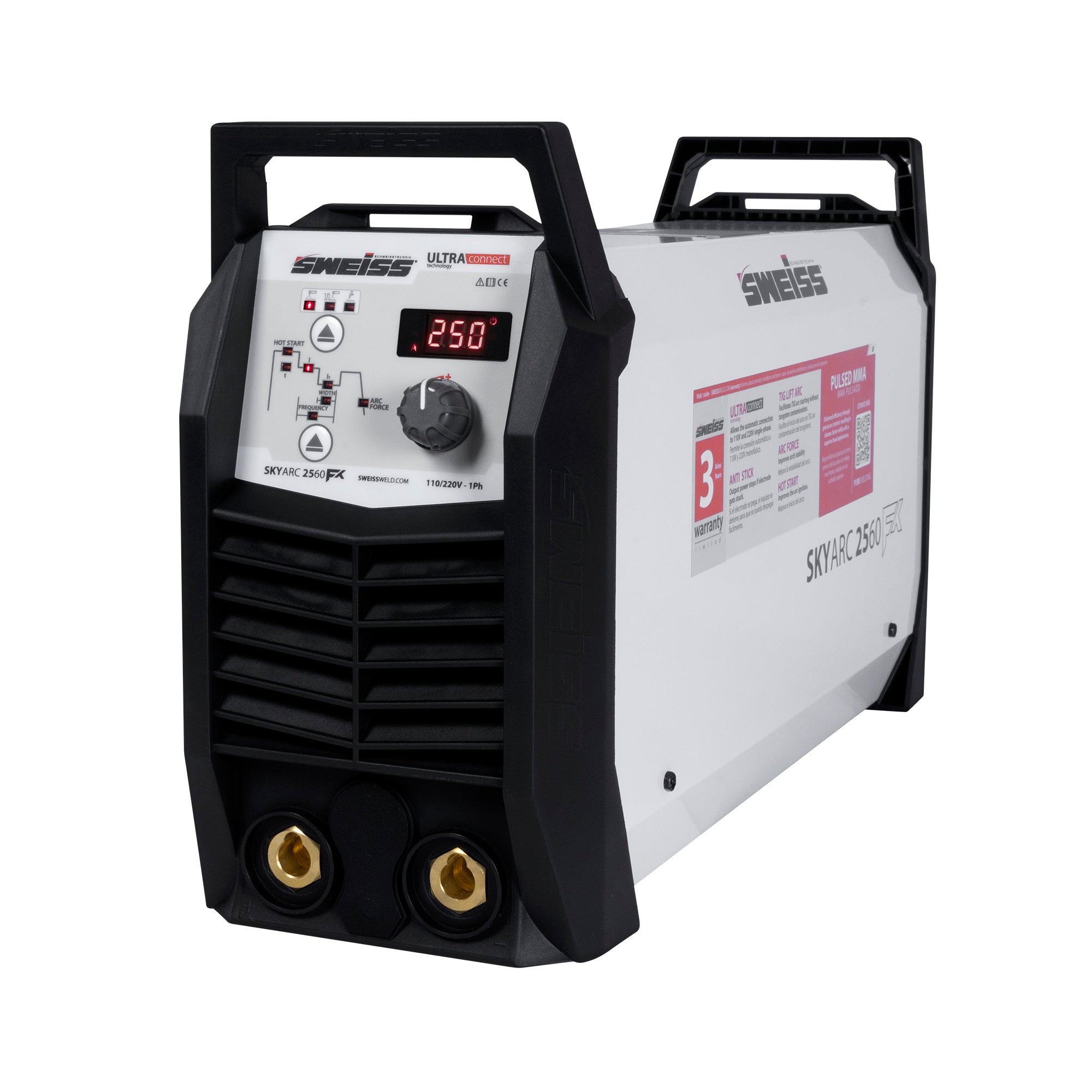 Soldador Inversor Skyarc 2560 FX 250A 110/220V Sweiss SWA2560-SWEISS