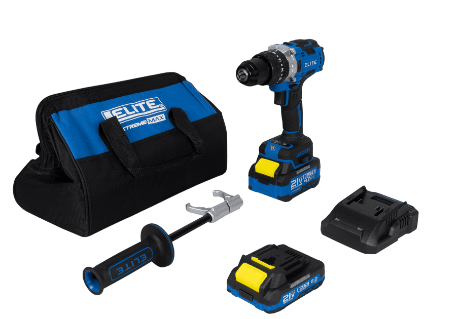 Taladro Percutor Inalámbrico Brushless 21V 120Nm Kit 2 Baterías Elite | Ref. XID21120K-ELITE