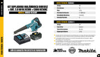 Sopladora Inalámbrica 18V LXT Makita + Batería 3.0Ah + Cargador