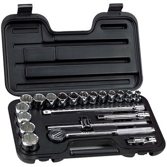 Juego de Dados 12 Puntas Encastre 1/2" 22 Piezas Pulgadas