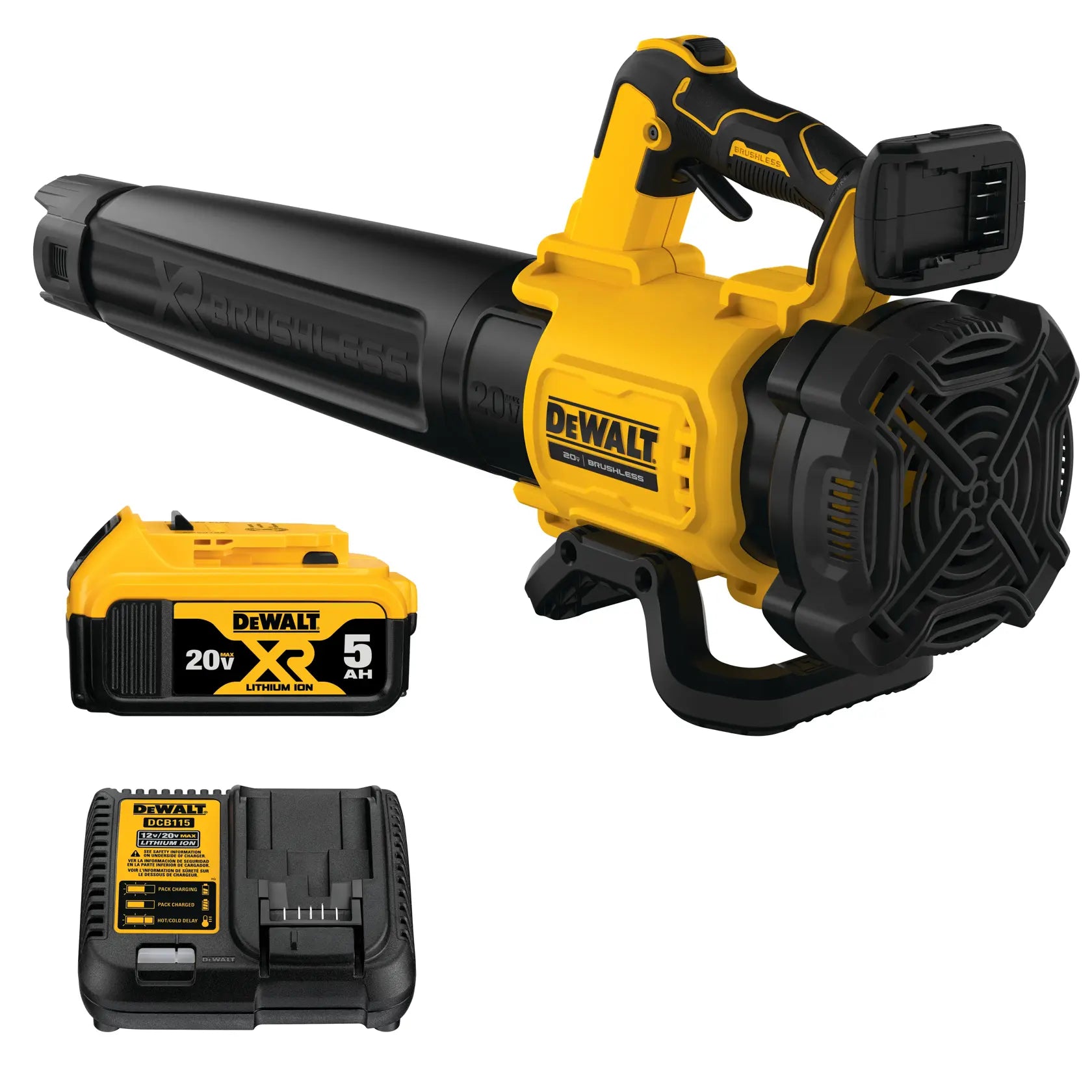 Sopladora 20V Incluye Bateria de 5.0AH y Cargador Dewalt DCBL722P1 ¡PROMOCIÓN FERIA FERRETERA!