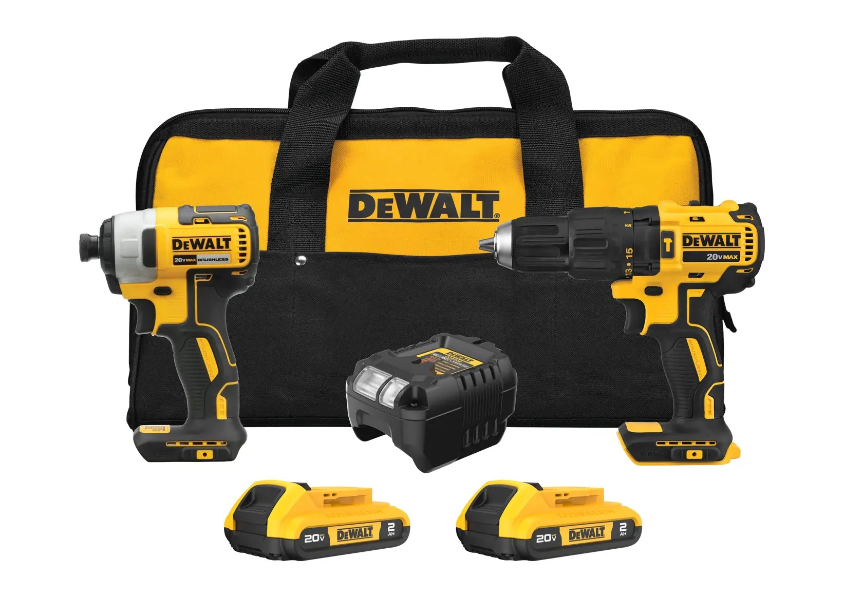 Taladro Percutor 1/2" DCD7781 + Atornillador de Impacto DCF7871 + DCB2104 Dewalt DCK276D2-B3B ¡PROMOCIÓN FERIA FERRETERA!