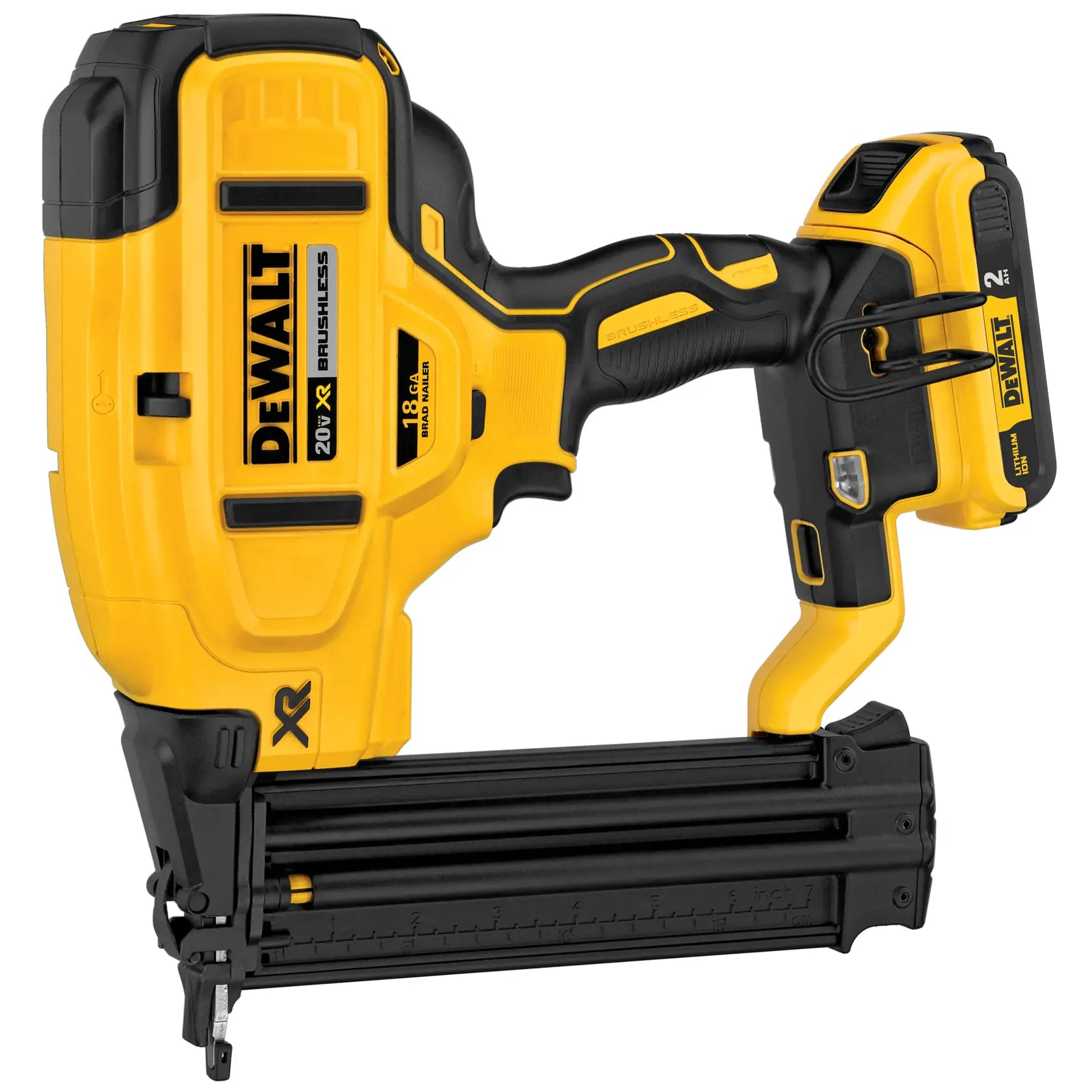Clavadora 20V Calibre 18 con 1 Bateria de 2.0AH y Cargador Dewalt DCN680D1 ¡PROMOCIÓN FERIA FERRETERA!