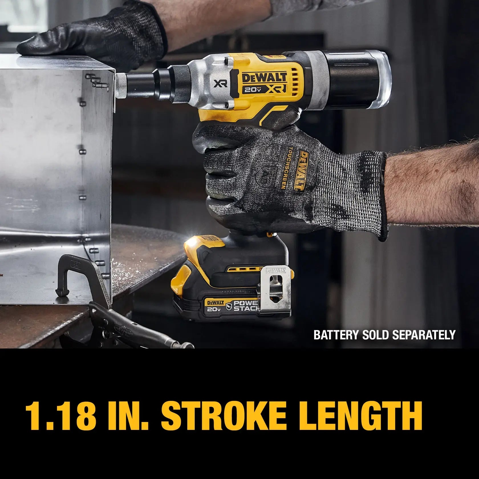 Remachadora 20V ¼” Incluye 2 Baterias de 2.0AH y Cargador Dewalt DCF414D2-B3 ¡PROMOCIÓN FERIA FERRETERA!