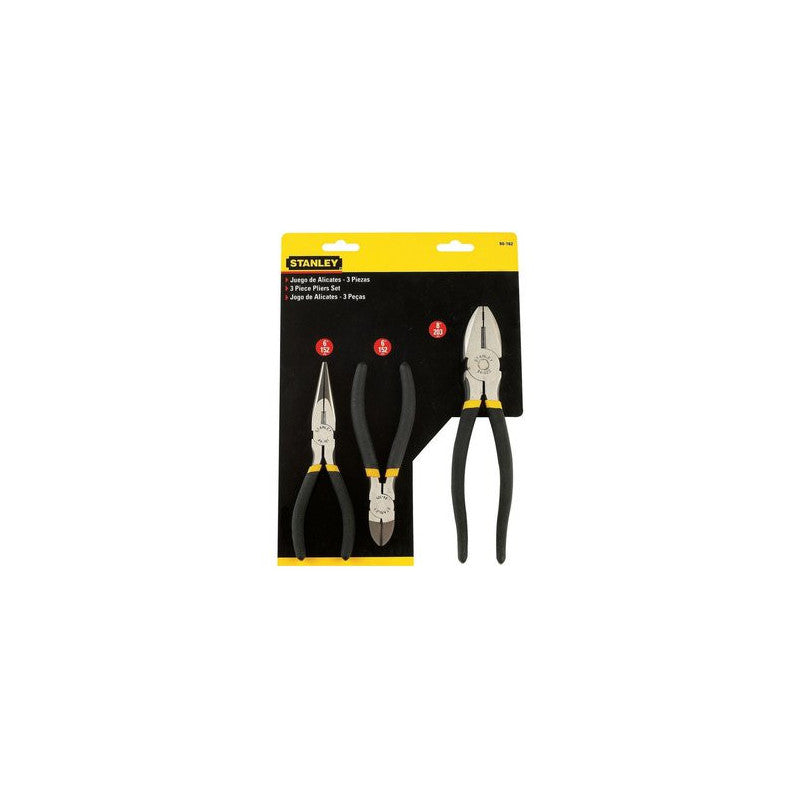 Juego de Alicates Electricista 3 Piezas STANLEY 90-162LA | ¡Promoción Especial!