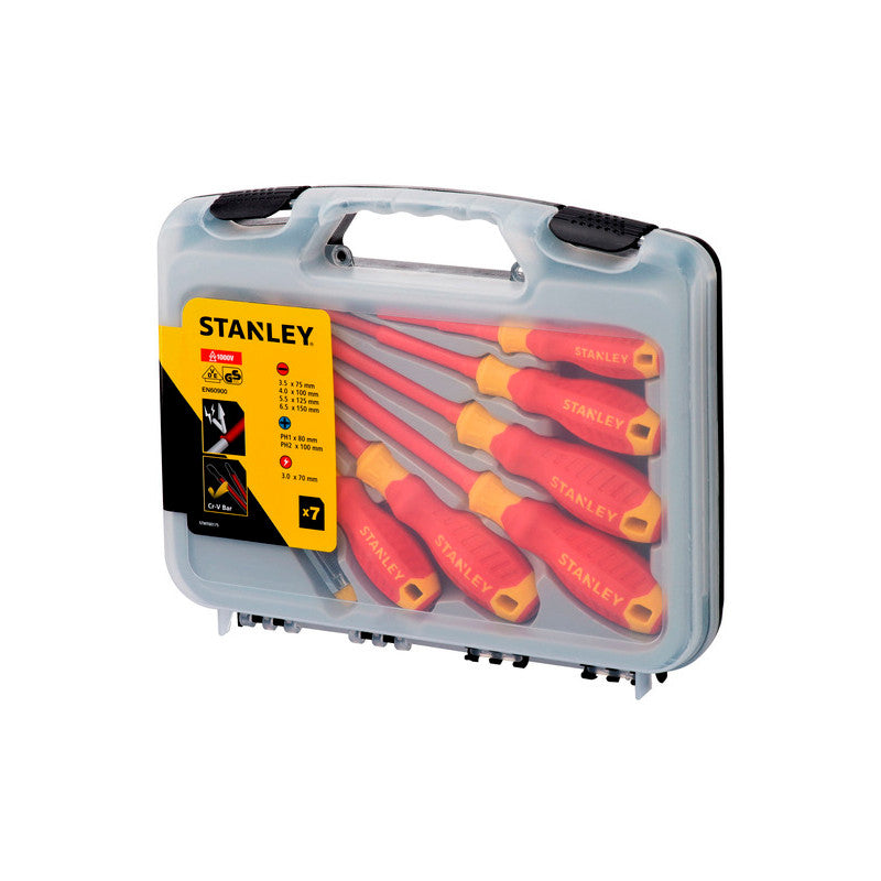 Jgo Destor Aislado 1000V Maxsteel 7 Pcs Stanley STMT60175-LA ¡PROMOCIÓN FERIA FERRETERA!